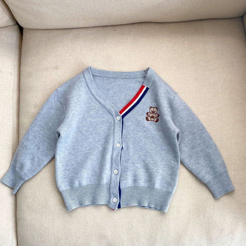 Children's Knitted Cardigan Spring and Autumn Top